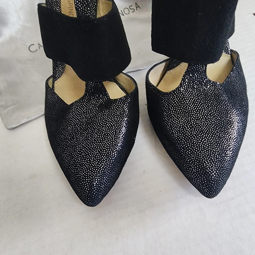 Beautiful CAROLINNA ESPINOSA HEELS SZ 7.5 M - Picture 12 of 15